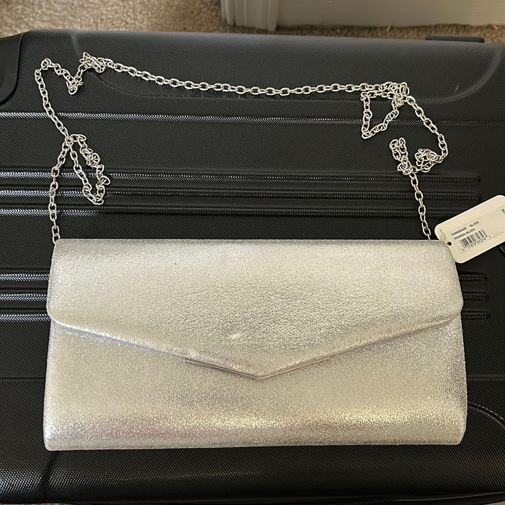 Silver Clutch Purse